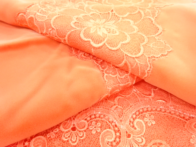  ビロードレース花模様ショール